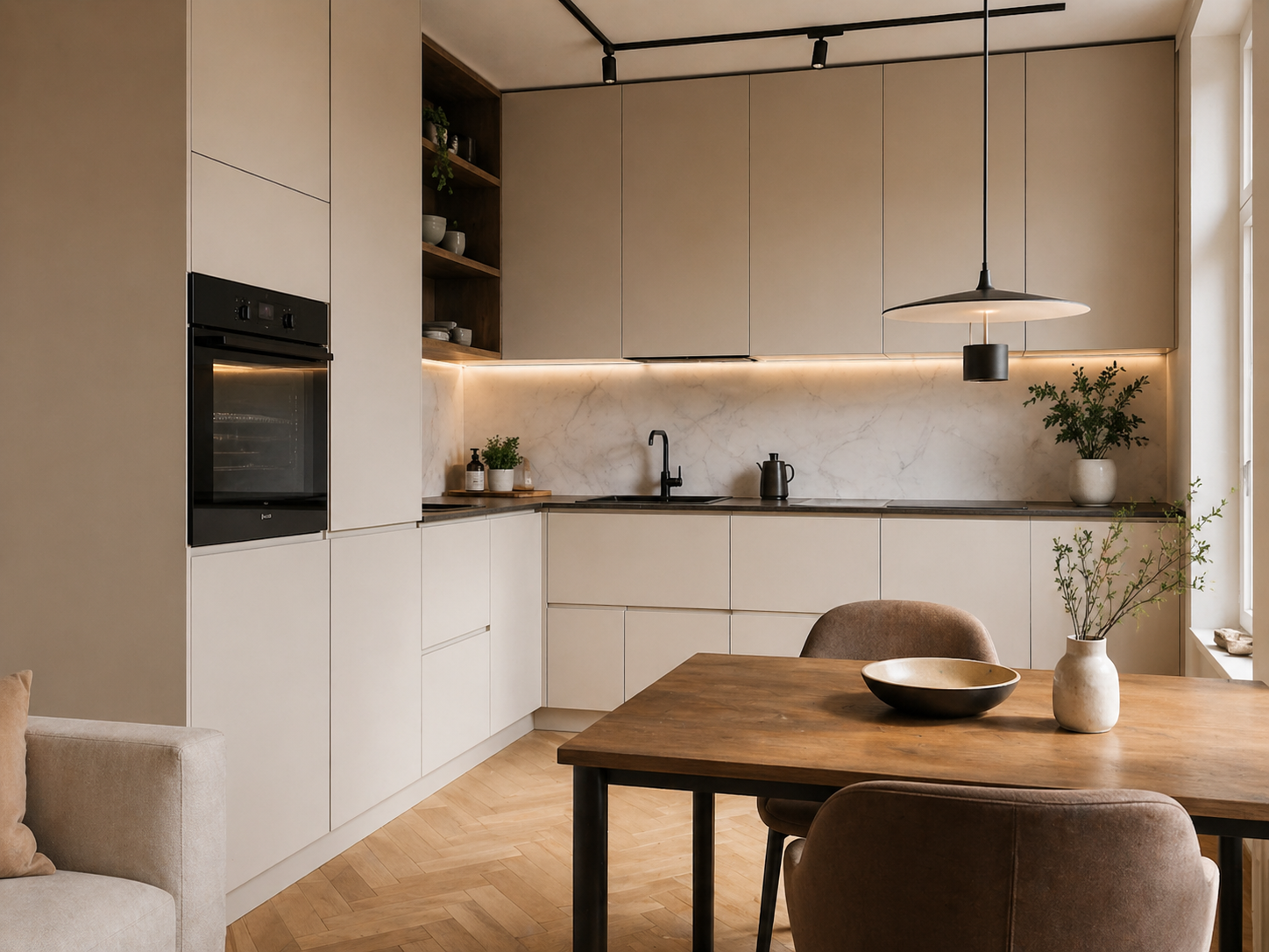 Kitchen and dining